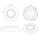 Lumitec Orbit - Flush Mount Down Light - Brushed Finish - White Non-Dimming [112503]