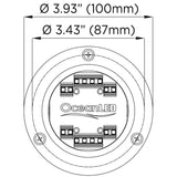 OceanLED Sport S3124s Underwater LED Light - Ultra White/Midnight Blue [012103BW]