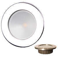 Lunasea "ZERO EMI Recessed 3.5 LED Light - Warm White w/Polished Stainless Steel Bezel - 12VDC [LLB-46WW-0A-SS]