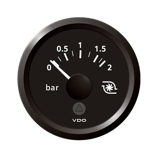 Veratron 52MM (2-1/16") ViewLine Boost Pressure Gauge 2 Bar/30 PSI - Black Dial  Triangular Bezel [A2C59514152]