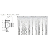 Viega ProPress 2-1/2" Copper Tee - Triple Press Connection - Smart Connect Technology [20683]