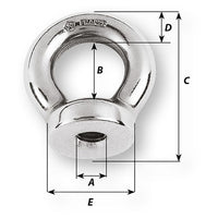 Wichard 12mm Eye Nut - Thread M12 x 175mm [06366]